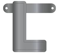 Folat 50114 Bannière Lettre L : Argent métallisé