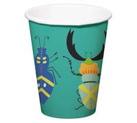 Folat 62802 Party Décoration Insecte Fête et Anniversaire des Enfant Tasses - Buzzing Bugs - 250 ml - 10 pièces - vaisselle pour Parties à thème Insecte en Papier