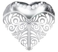 Folat 62936 Ballon de Mariage en Décoration Ballon Aluminium - Forme - Robe de mariée - 45 cm Gonflables Fête de mariage