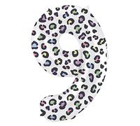 Folat 63919 Ballon Aluminium Numéro Chiffre 9 Bright Panther 86 cm - héliumballon pour Date d'anniversaire, Anniversaire, Décoration