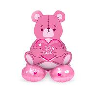Folat 65861 Ballon de Naissance Rosa 61 cm - Baby Shower Decoration Fille, Rosa Ballon Decoration, Gender Reveal Party Decoration pour Douche de Bébé, déco de naissance fille