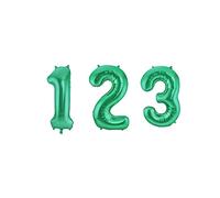 Folat 65918 Ballon Aluminium Numéro Chiffre 8 mate métallique vert 86 cm - héliumballon pour Date d'anniversaire, Anniversaire, Décoration