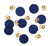 Folat 66350 Confettis Elegant True Blue 50 Ans - 25 grammes