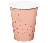 Folat 67001 Gobelets Elegant Lush Blush 350 ml - 8 pièces