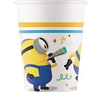 Folat 93512P Gobelets Papier FSC Minions 200ml - 8 pièces
