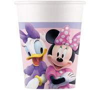 Procos Gobelets en papier 93831P Minnie Mouse FSC 200 ml - 8 pièces Rose
