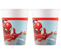 Folat 93864P Gobelets Papier FSC Spider-Man 200ml - 8 pièces (Lot de 2)