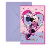 Folat 93942P Invitations FSC Minnie Mouse - 6 pièces
