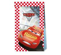 Folat 94077P Sacs de fête Disney Cars 4 pièces Multicolore - Cars Traiter Bonbons Goodie Cadeau Sacs pour fête d'enfants, Fête d'anniversaire Cars Thème Parti Décoration