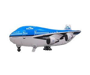 Folat - Ballon Gonflé à l'hélium Avion KLM 95x45cm