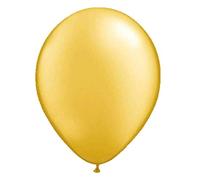 Folat Ballons Métalliques 30cm-10 pièces, 08403, Doré, Lot de 10