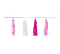 Folat Bébé Tassel Guirlande fanions - 3 Metre - Rose Clair