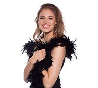 Folat Boa en Plumes Noir 180 cm, 62083, Taille Unique