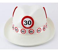 Folat Chapeau Trilby avec Panneau de signalisation 30e Anniversaire