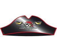 red pirate lot de 8 chapeaux en carton G