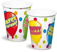 Folat - Gobelets de Fête Happy Birthday - 6 pièces