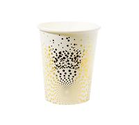 Folat Gobelets HBD Luxury Doré 250ml-6 pièces, 65181