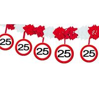 Folat - Guirlande avec Suspensions Panneau de Signalisation 25 Ans