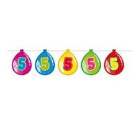 Folat guirlande de ballons 5 ans 10 mètres carton Multicolor G