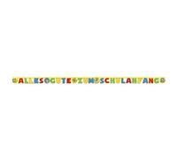 Folat Guirlande de Papier 4 mètres avec Inscription en Allemand « Alles Gute zum Einfang Scolaires »