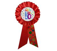 Folat Happy Birthday Insigne de Rainbow Dots 50 Ans, 4729, Multicolore