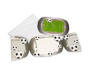 Folat invitations football junior carton 17 cm 8 pièces Multicolor G