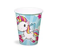 folat licorne en papier pour enfant 250 ml - Lot de 8