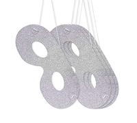 Folat Masques à paillettes argentés, Unisex Children, 65763, Zilverkleurig