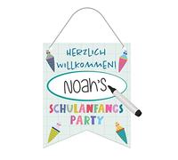 Folat Mini Bannière Schulanfang-25x30cm, 66086, Multicolore