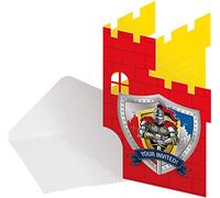 Folat Neu Invitation Ritter & Blason, Lot de 8.