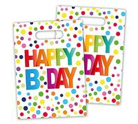 Folat - Sacs-cadeaux Happy Bday à pois - 8 pièces