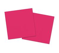 Folat - Serviettes En Papier De Couleur Magenta - 33 x 33cm - 20 Pièces