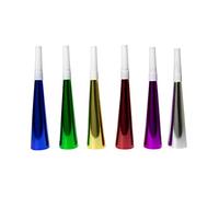 Folat - Trompettes métalliques Multicouleurs 19cm -6 pièces