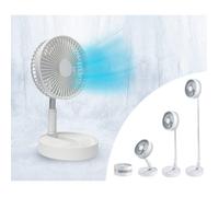Fold & Cold - Mini ventilateur extensible avec batterie - Ventilateur USB puissant avec 10 h d'autonomie - Ventilateur sur pied et