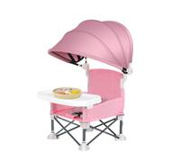 Foldable Chair - Portable Travel High Chair, With Canopy & Removable T