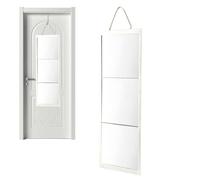 Foldable Mirror - Shatterproof Glass Tri-Fold, Handheld Full Length, Black | Portable Cosmetic Accessory, Shatterproof Glass, Tri-Fold Design, Full Length View, Clear Reflection, Makeup Mirror,