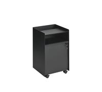 Folded Trolley H61.5 avec tiroir verrouillable Noir