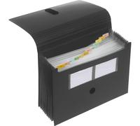 FolderSys 70006-30 Fardes à compartiments, extensibles, noir