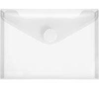 Foldersys lot de 10 porte-documents de format a6 avec fermeture velcro-mat transparent-polypropylène