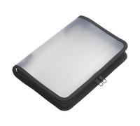 Foldersys, Porte-documents, Sachet zippé A5 transparent/noir 0,5 mm (A5, 1x)