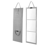 Folding Full Length Mirror Tri Fold Portable Makeup Dressing Mirror | HD Shatterproof Glass Mirror, 42.52in Expanded, 12.4 x 12.2in Folded, for Travel, Camping, Home, Bathroom, Gym & Backstage