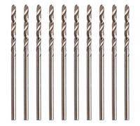 Folewr 10Pcs Durable 2mm M35 Triangle Shank HSS-Co Foret hélicoïdal en Cobalt