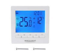 Folewr Thermostat de chaudière à gaz 3 A avec écran LCD programmable hebdomadaire 86 x 86 mm ME83
