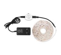FOLGEMIR 4m blanc chaud Veilleuse LED, Ruban de LED flexible avec détecteur de mouvement PIR - Kit complet avec transformateur DC 12V, IP65 étanche pour lit d'enfant, couloir, cuisine