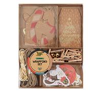 folia 12120 - Wrapping Set Classic, 44 pièces pour créer de jolies étiquettes cadeaux pour Noël