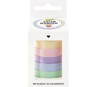 folia 12133 - Rubans satin PASTEL, 5 x 4 m, mélange de satin en couleurs pastel, comme ruban décoratif ou comme ruban cadeau
