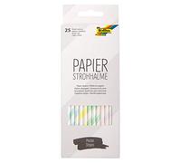 Paille en papier 'PASTEL STRIPES', longueur : 200 mm