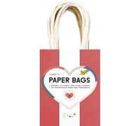 folia 21259 - Paper Bags CLASSIC S, 20 sachets en papier kraft 110-125 g/m² en 5 couleurs, env. 12 x 15 x 5,5 cm, pour bricoler, décorer et offrir