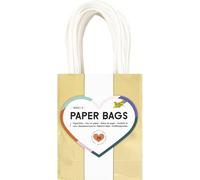 folia 21269 - Paper Bags GOLD S, 20 sachets en papier kraft 110 g/m² doré, env. 12 x 15 x 5,5 cm, pour bricoler, décorer et offrir