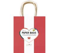 folia 21859/7 - Paper Bags CLASSIC M, 7 sacs en papier kraft de 110-125 g/m² en 5 couleurs, env. 18 x 21 x 8 cm, pour bricoler, décorer et offrir